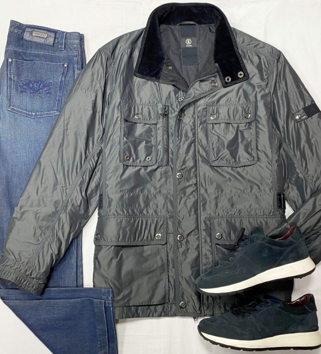 #mechtamen Куртка  Bogner размер 52 цена 15 655 руб 
Джинсы Zilli размер 48 цена 10 959 руб 
Кроссовки Tod’s размер 42 цена 15 655 руб