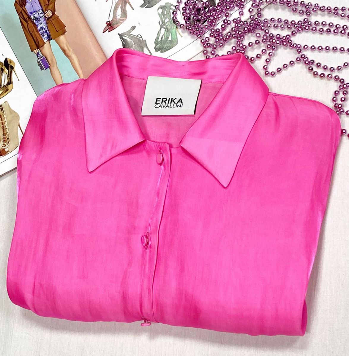 Блузка Erika Cavallini размер 42 цена 6 262 руб 