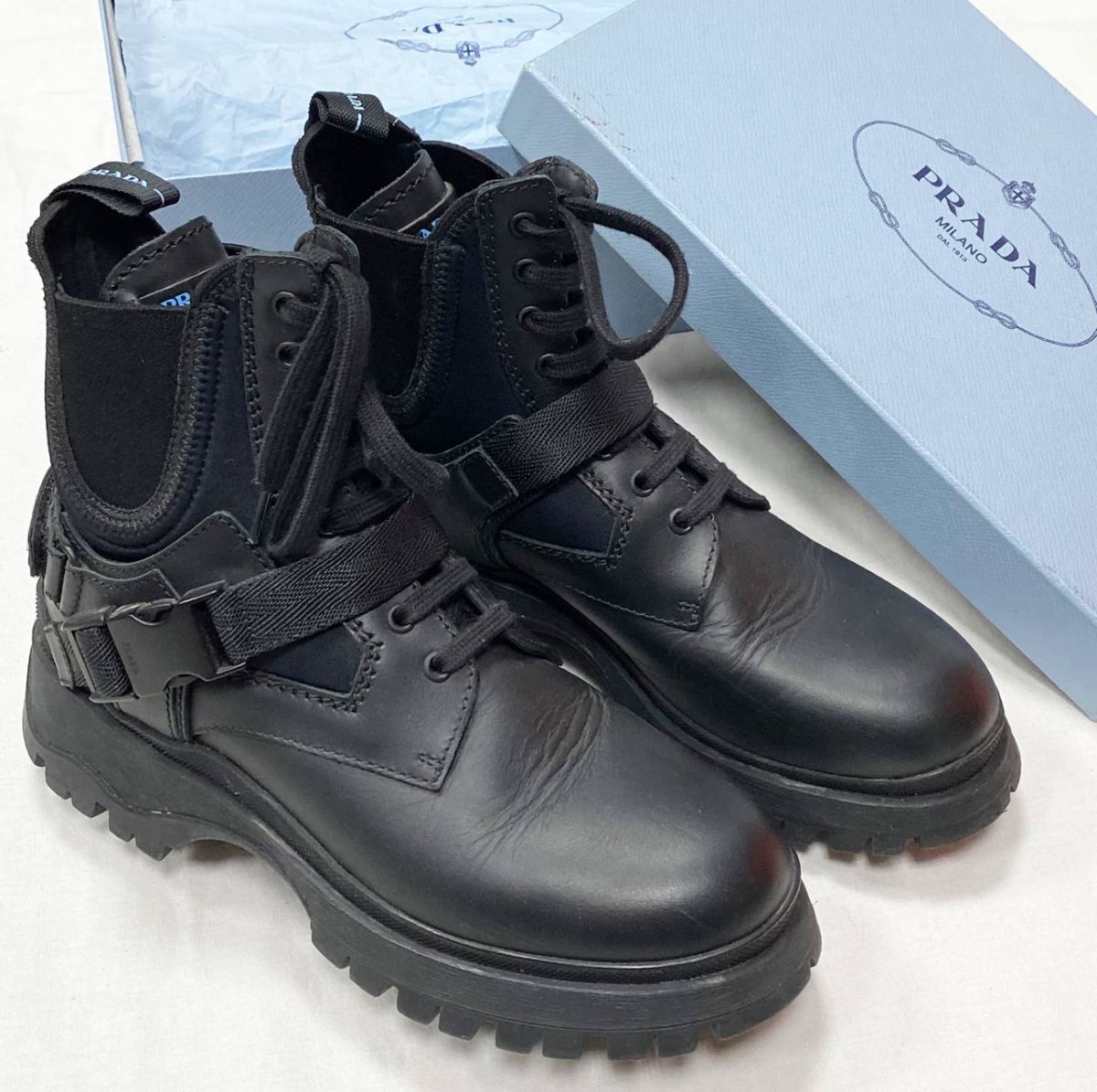 Ботинки Prada размер 37 цена 23 483 руб