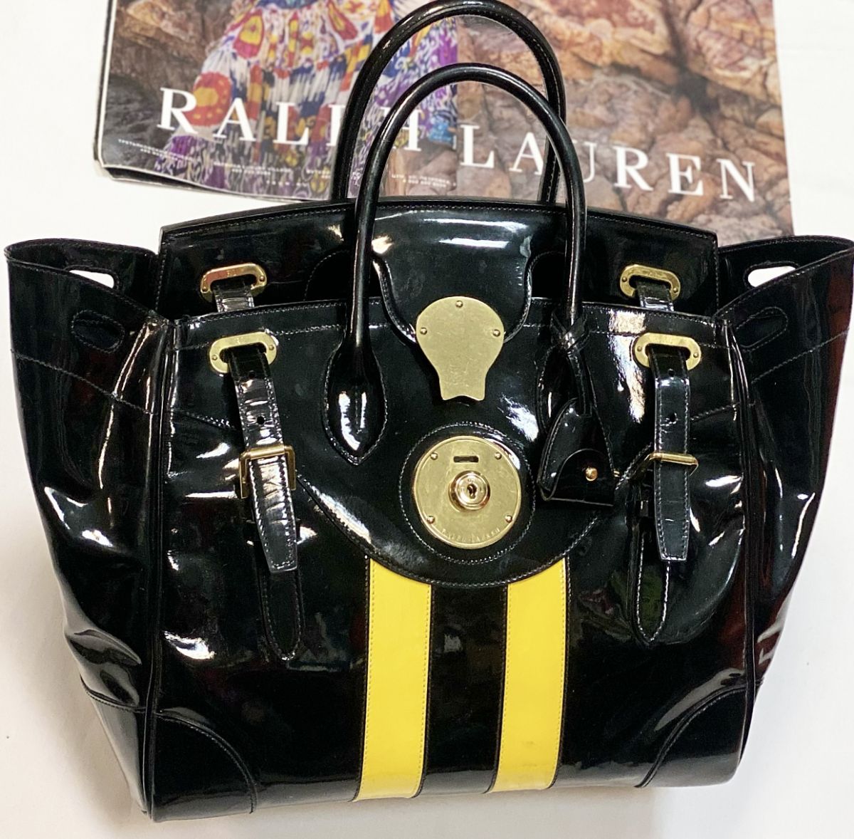 Сумка Ralph Lauren размер 32/27 цена 46 155 руб 
