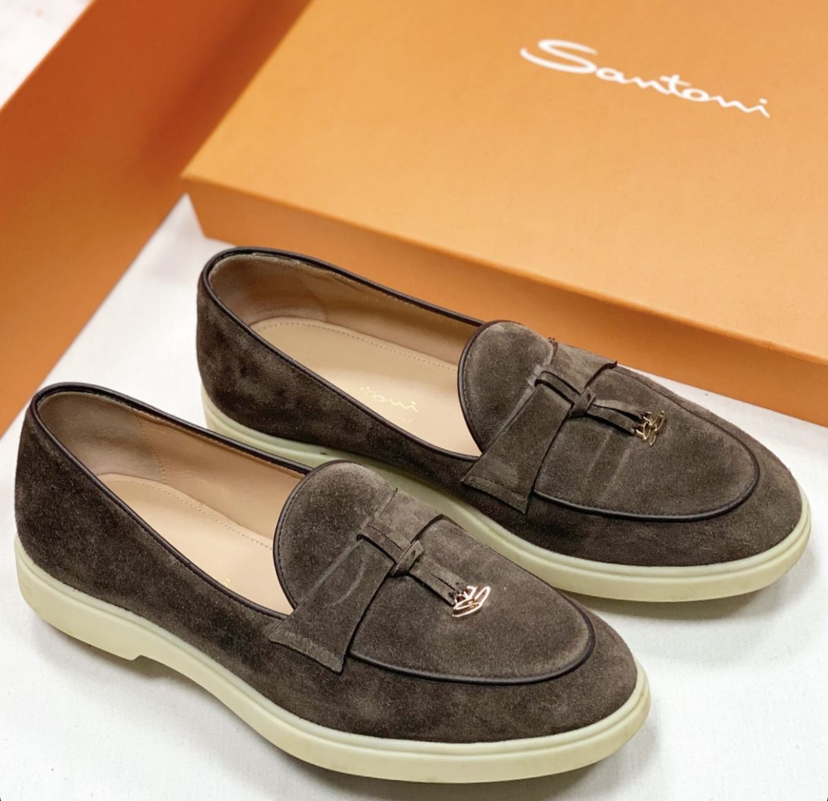 Лоферы Santoni размер 36.5 цена 23 078 руб 