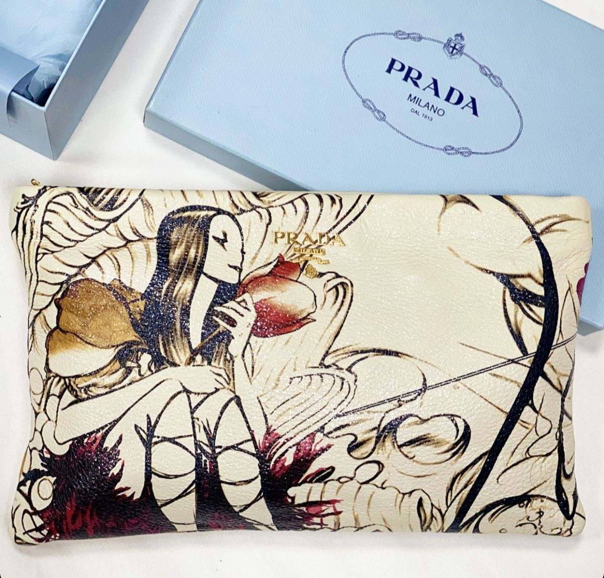 Клатч Prada размер 32/20 цена 18 463 руб 