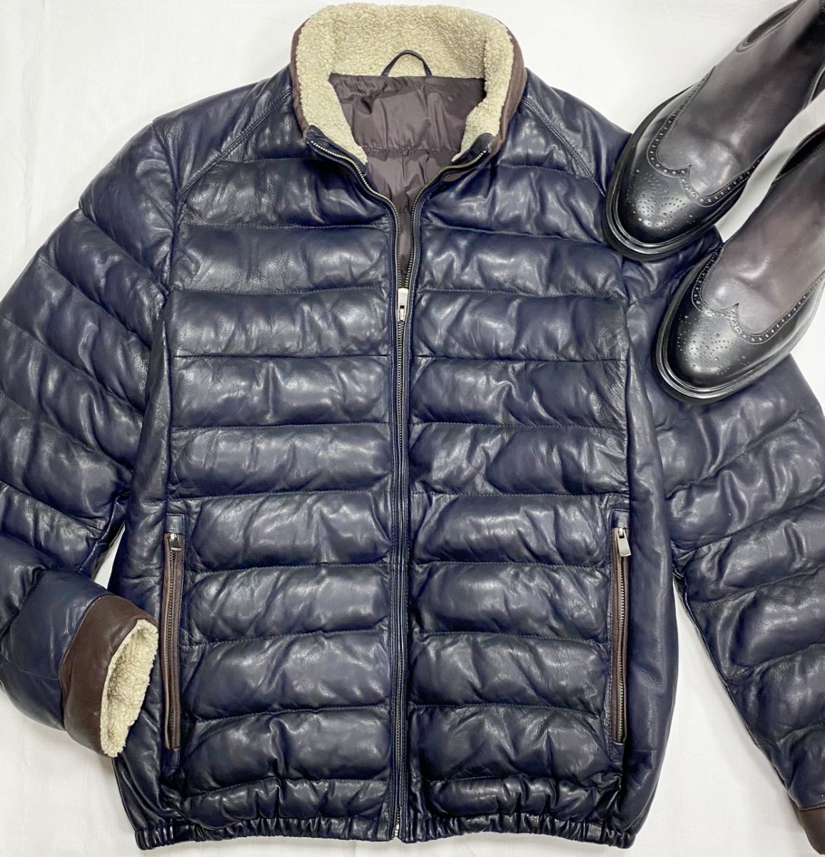 #mechtamen Пуховик / кожа / Lloyd размер XXL цена 31 310 руб 