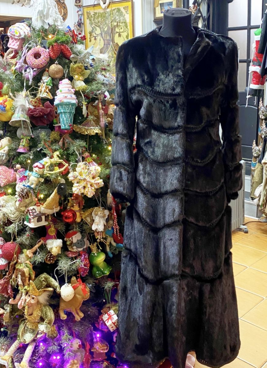 Шуба / мех норки / отделка кожи / Vinicio Pajaro размер 42 цена 133 068 руб