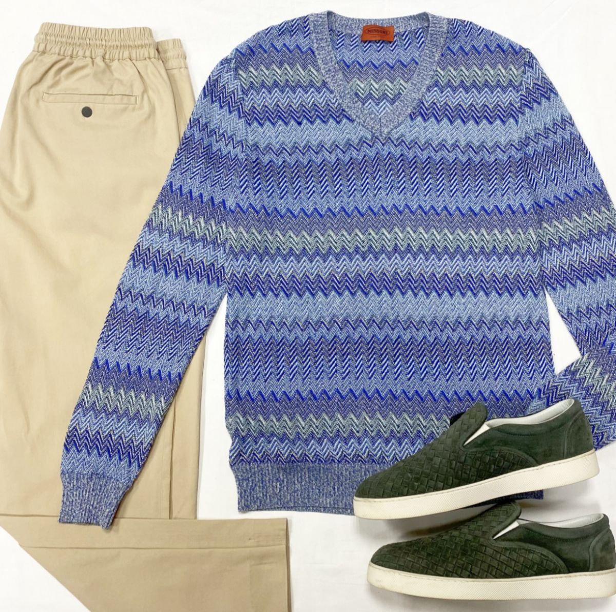 #mechtamen Кофта Missoni размер 50 цена 44 цена 7 828 руб 
Брюки Sandro размер 46 цена 4 697 руб 
Слипоны Bottega Veneta размер 45 цена 18 786 руб