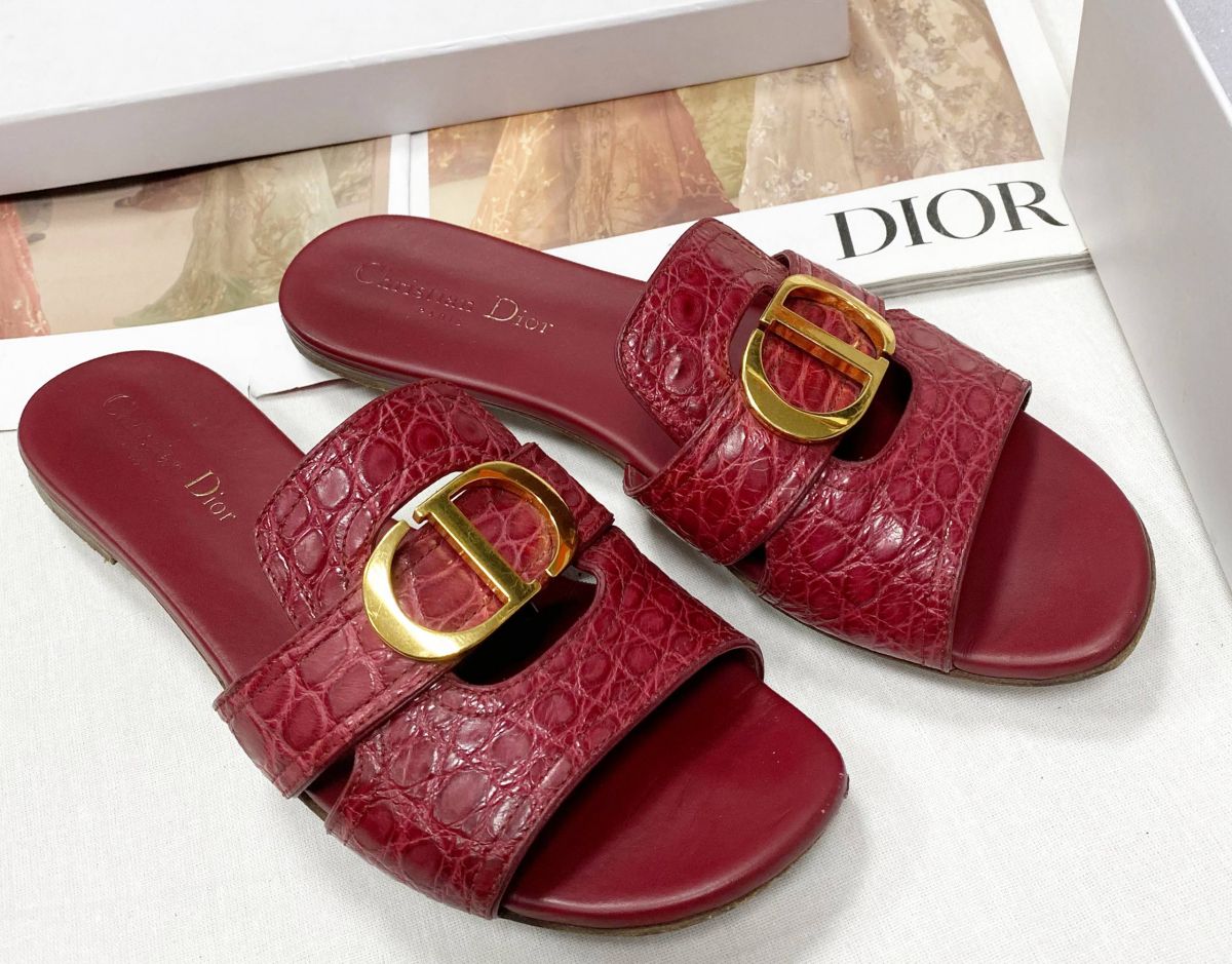 Сабо / крокодил / Christian Dior размер 38.5 цена 54 793 руб