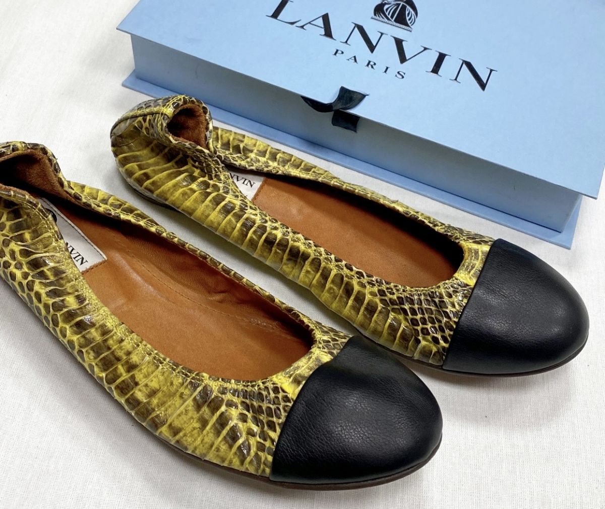 Балетки / питон / Lanvin размер 39 цена 31 310 руб / новые /