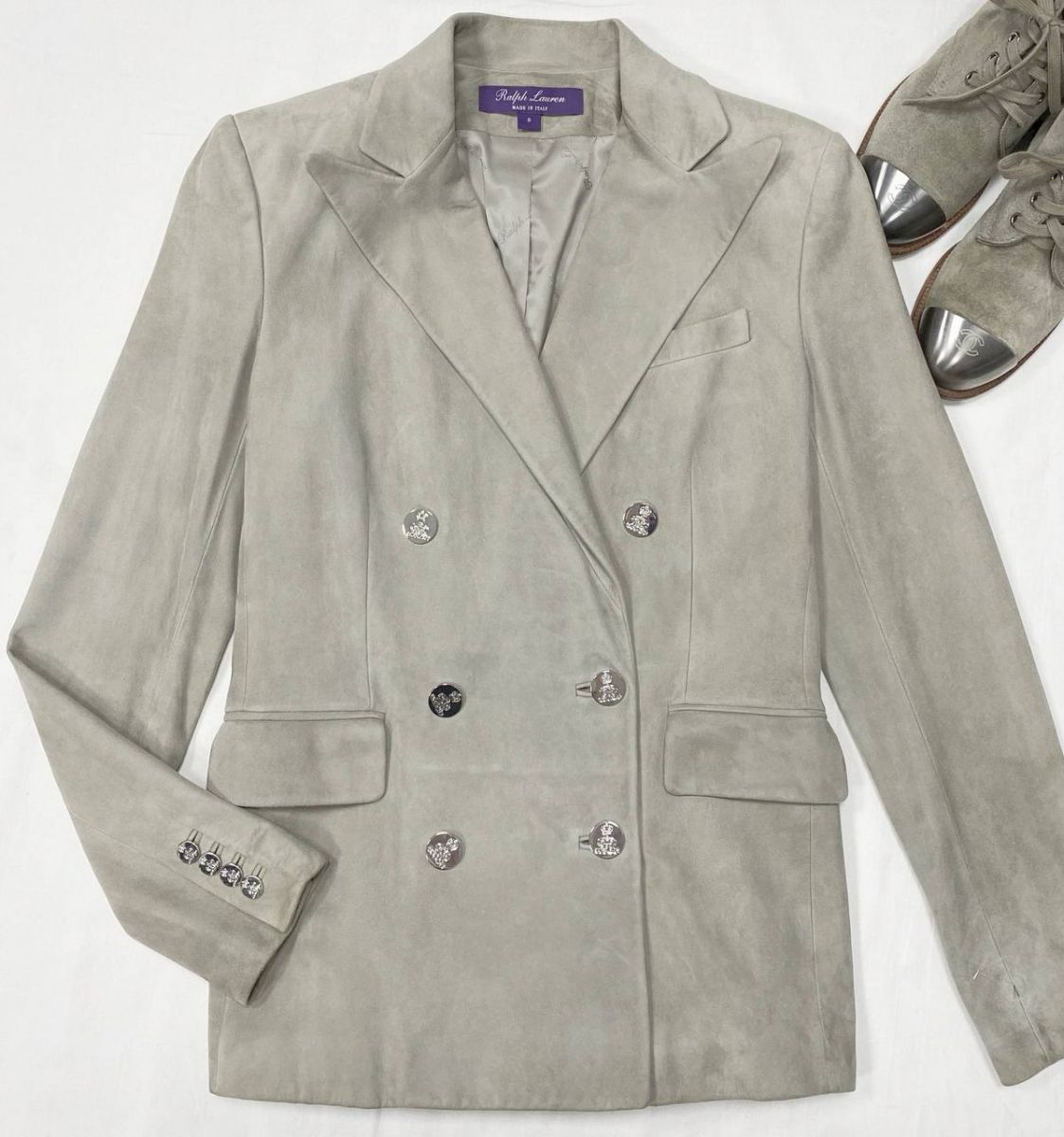 Жакет / замша / Ralph Lauren размер 0 цена 62 620 руб