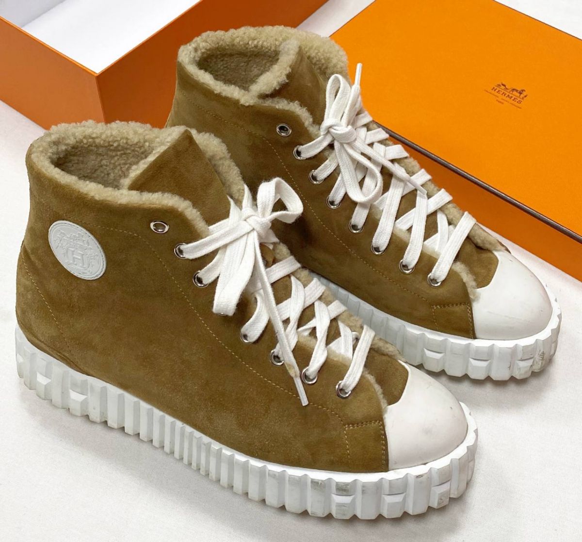 Кеды / на меху / Hermès размер 38 цена 46 965 руб