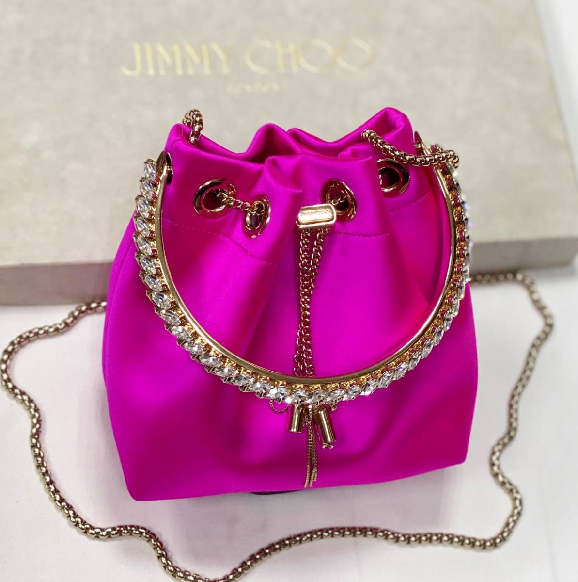 Сумочка / камни / шелк / Jimmy Choo размер 15/15 цена 78 275 руб 