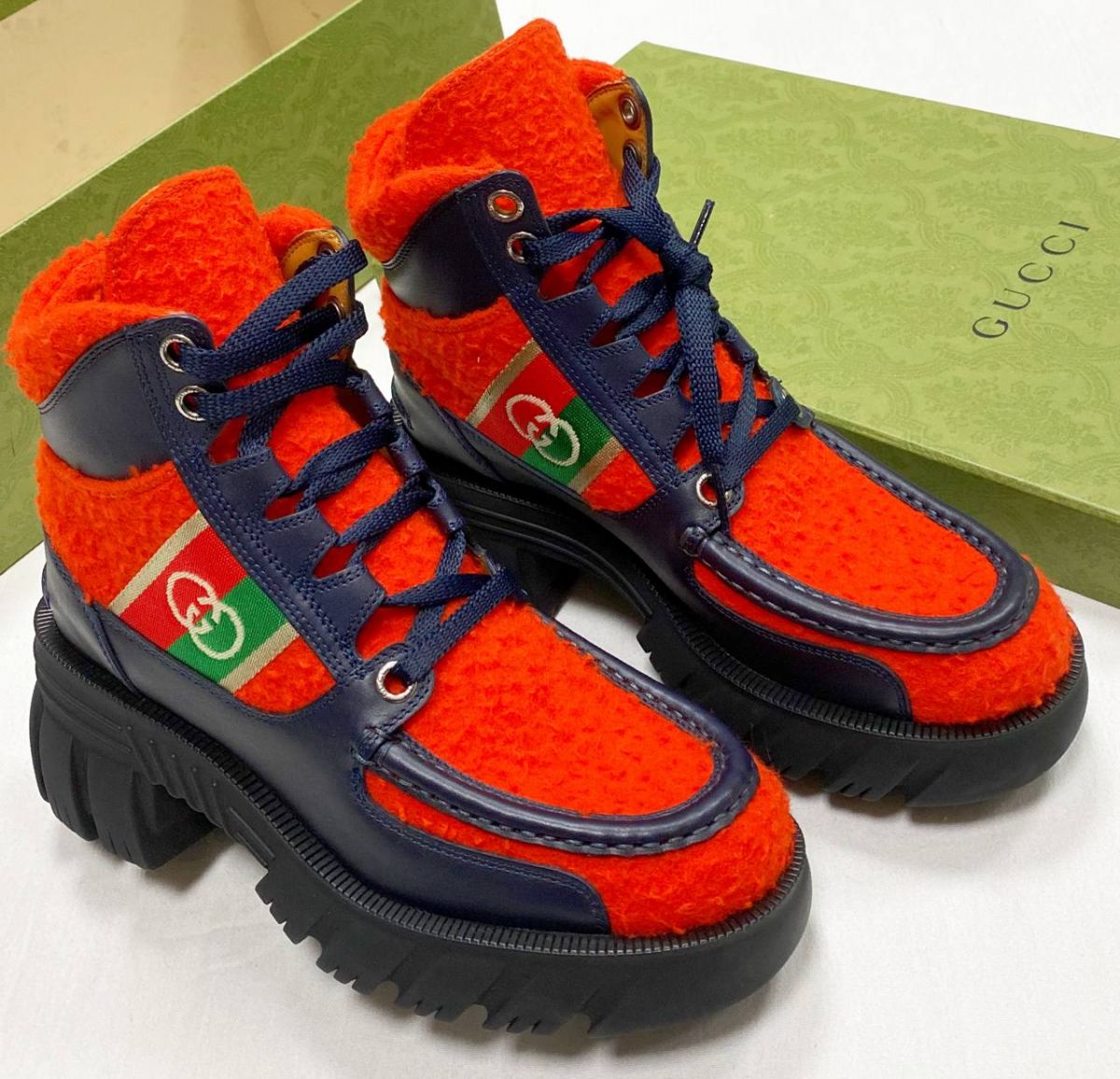 Ботинки Gucci размер 37.5 цена 54 793 руб / новые /