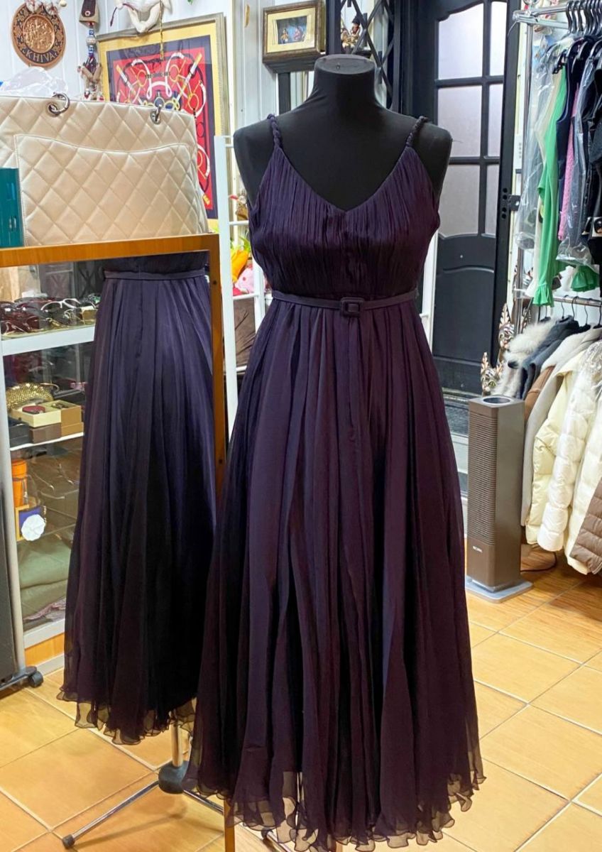 Платье / шелк / шифон / Christian Dior размер 38 цена 62 620 руб 