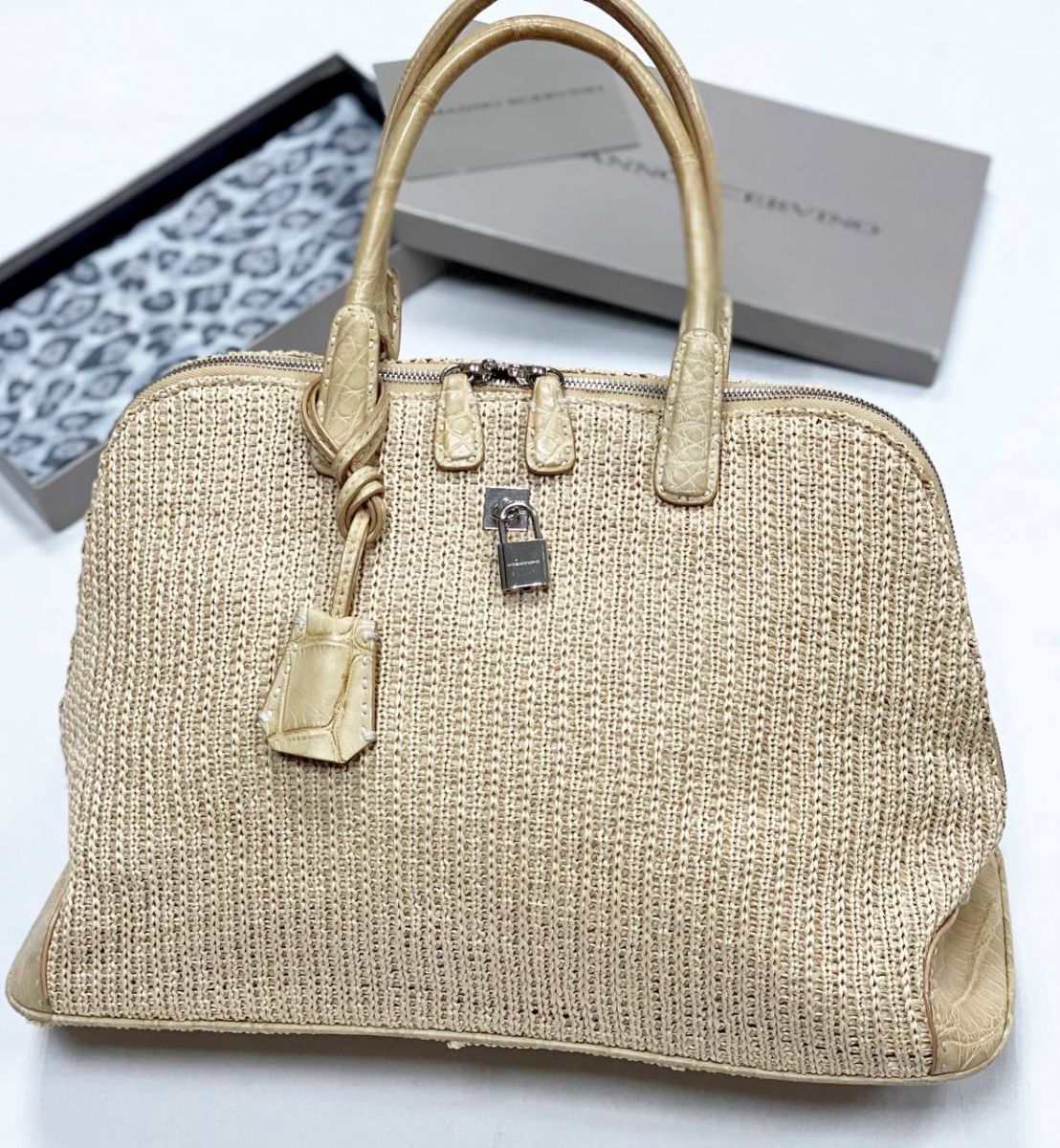 Сумка Ermanno Scervino размер 40/25 цена 32 310 руб 