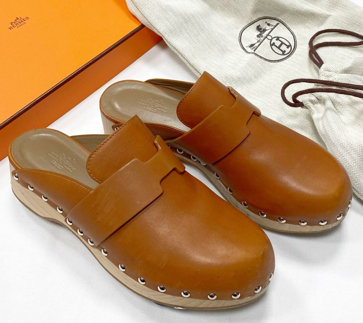 Сабо Hermès размер 37 цена 31 310 руб