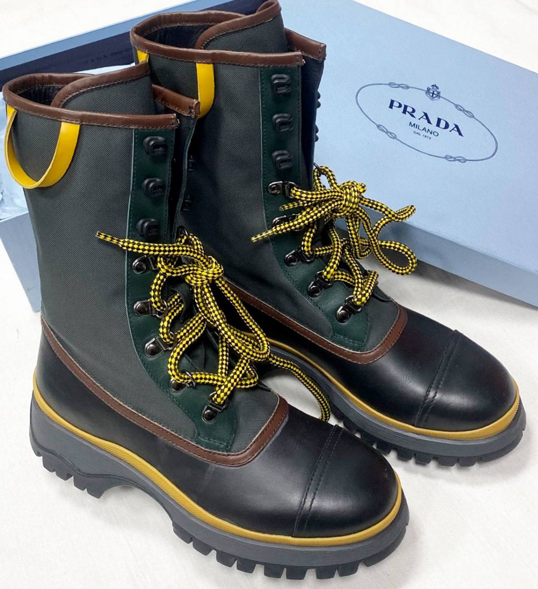 Ботинки Prada размер 36.5 цена 46 965 руб