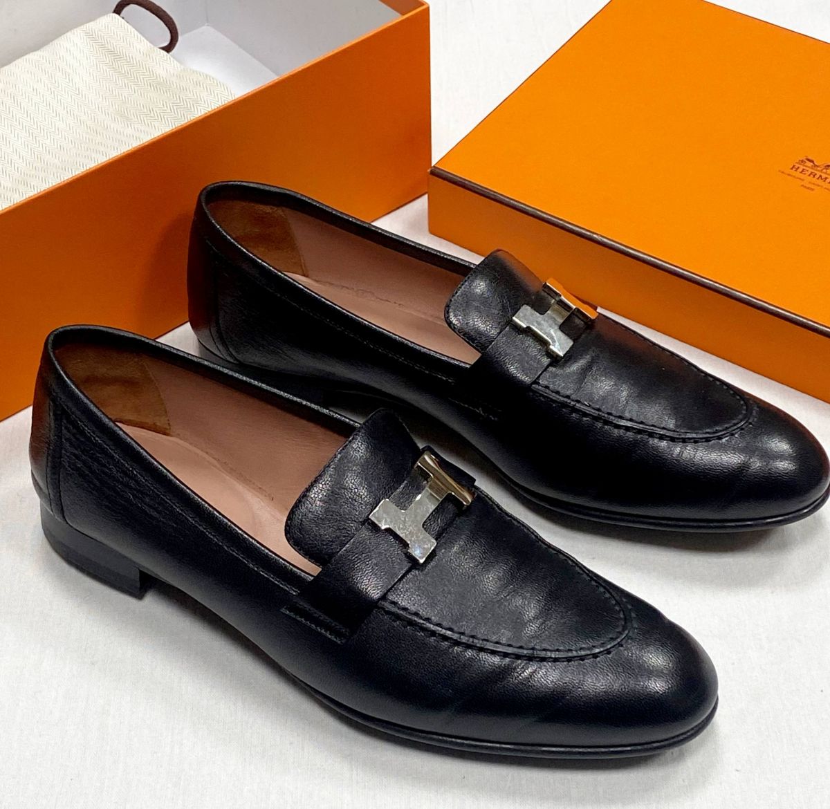 Лоферы Hermes размер 40.5 цена 62 620 руб