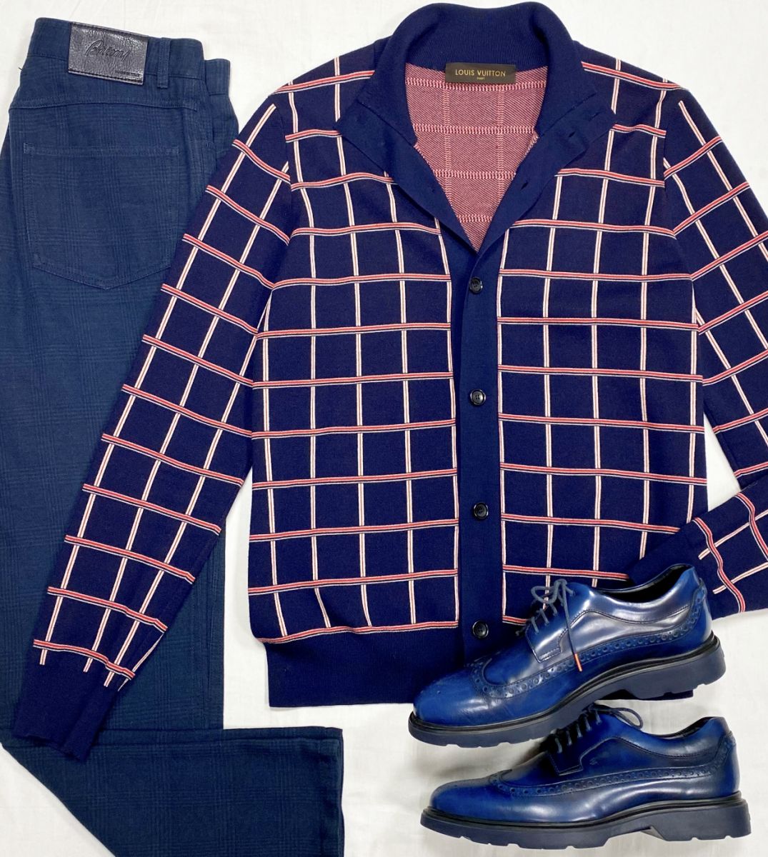 #mechtamen Кардиган Louis Vuitton размер L цена 31 310 руб 
Брюки Brioni размер 33 цена 15 655 руб 
Ботинки Hogan размер 41.5 цена 10 959 руб 