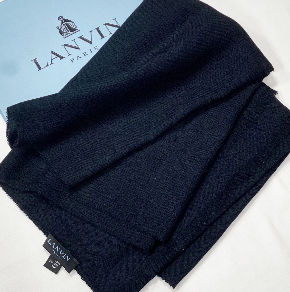 Палантин / шерсть / шелк / Lanvin размер 200/70 цена 7 828 руб 