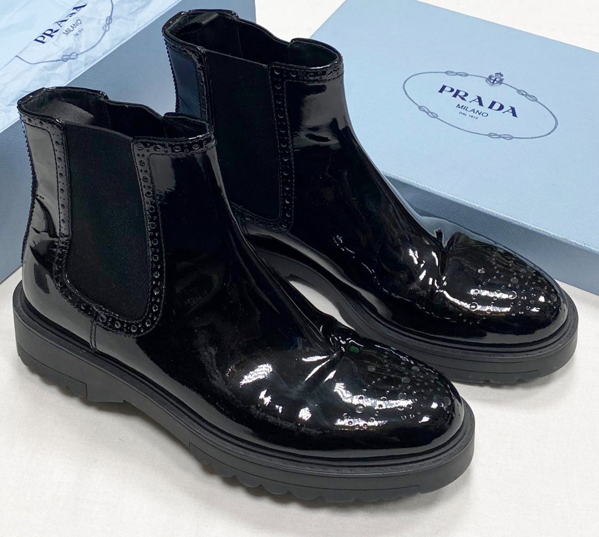 Ботинки Prada размер 40 цена 23 483 руб