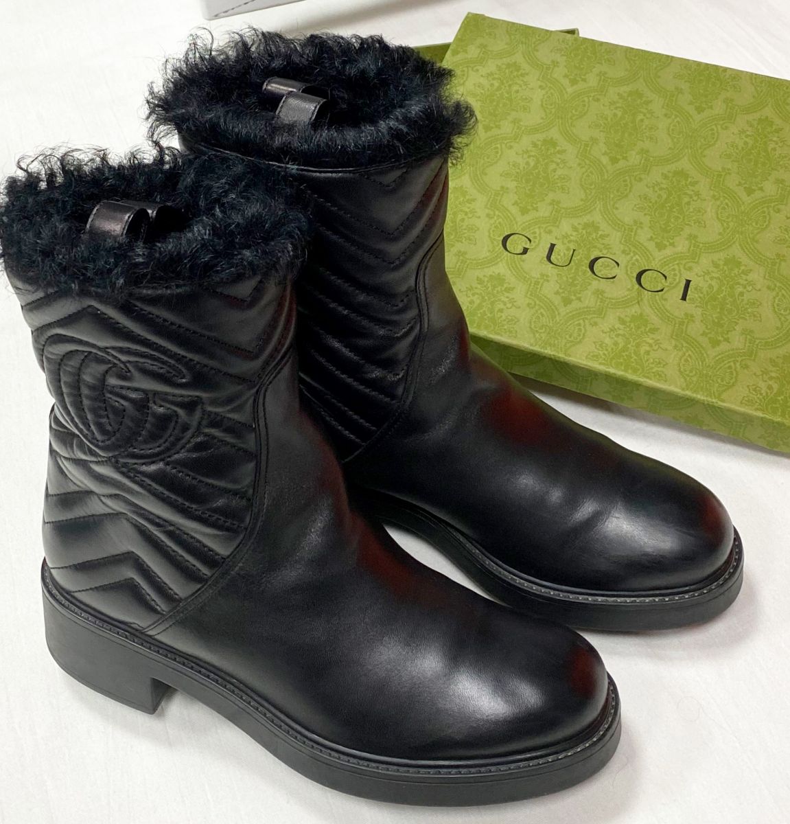 Ботинки / на меху / Gucci размер 37.5 цена 31 310 руб