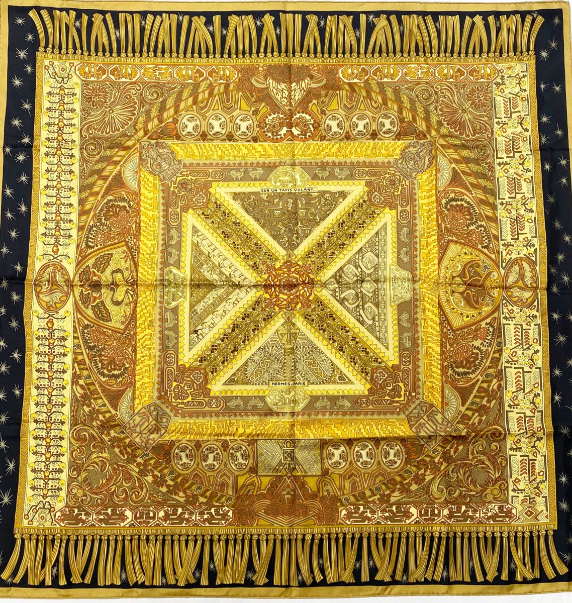 Платок / шелк / Hermès размер 90/90 цена 23 483 руб 