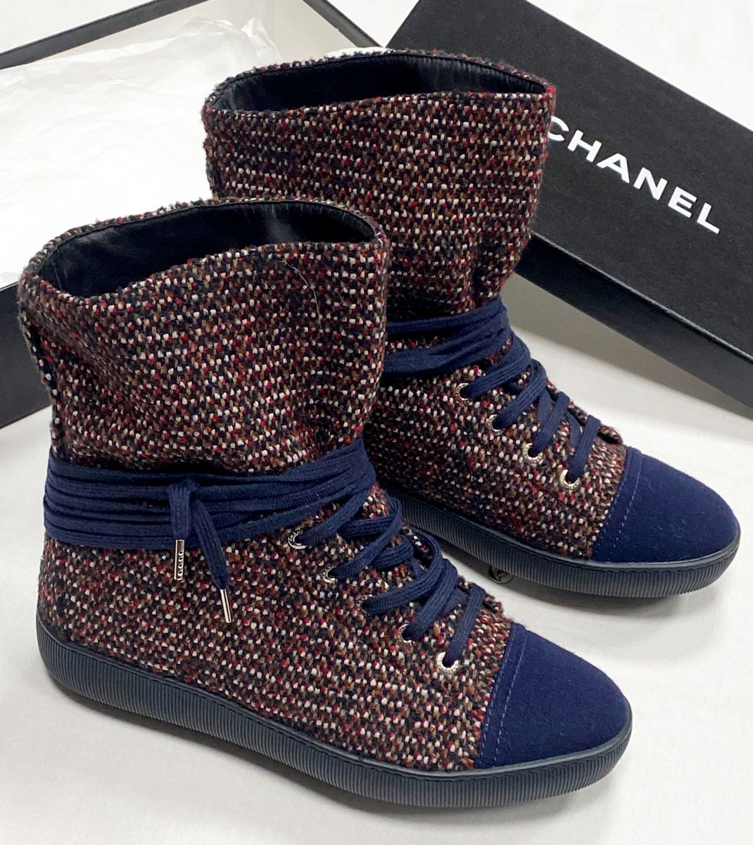 Ботинки/ твид/ Chanel размер 38 цена 31 310 руб 