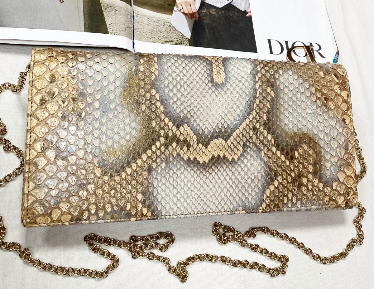 Клатч / питон / Christian Dior размер 28/13 цена 62 620 руб