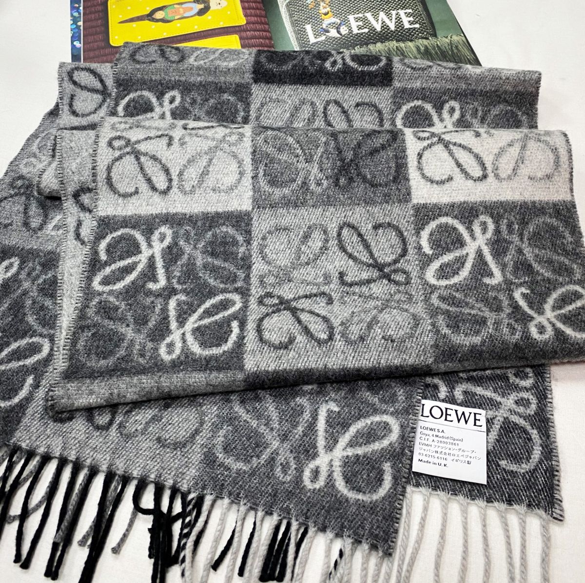 Шарф / шерсть / кашемир / Loewe цена 23 483 руб