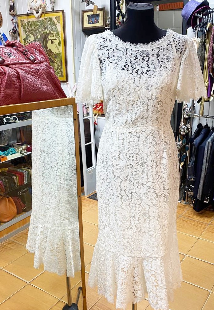Платье/ ажур/ Dolce Gabbana размер 44 цена 39 138 руб/ с биркой/