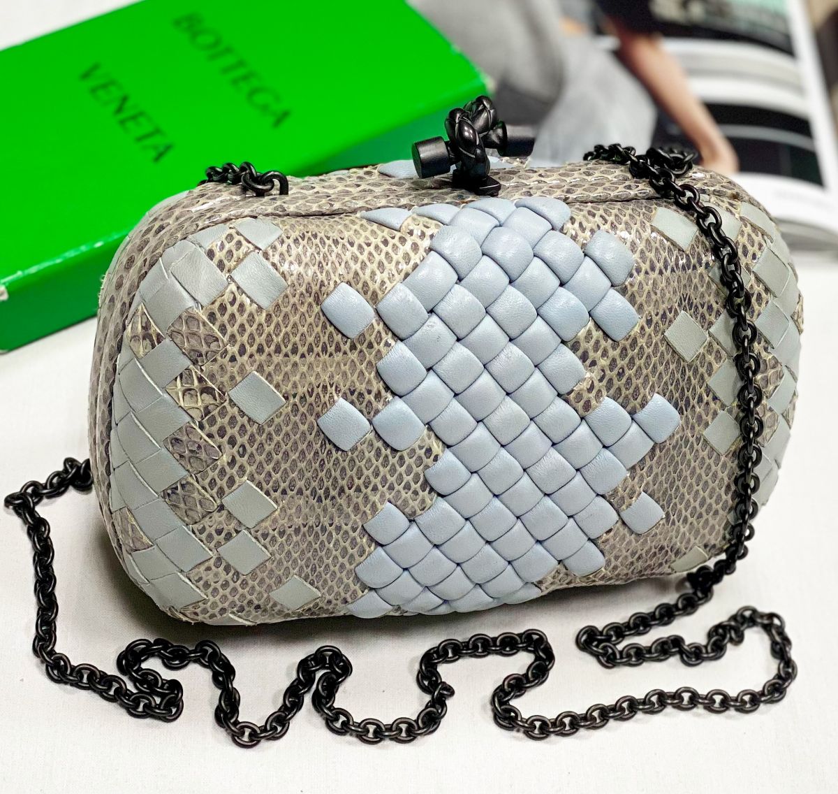 Клатч Bottega Veneta размер 18/12 цена 61 540 руб