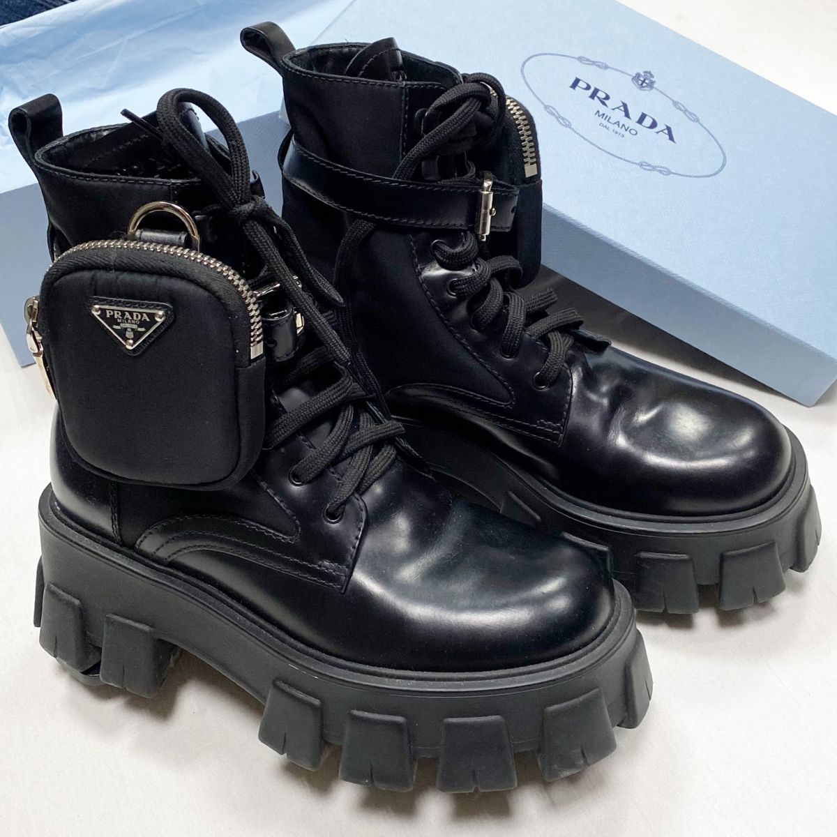 Ботинки Prada размер 36 цена 23 483 руб