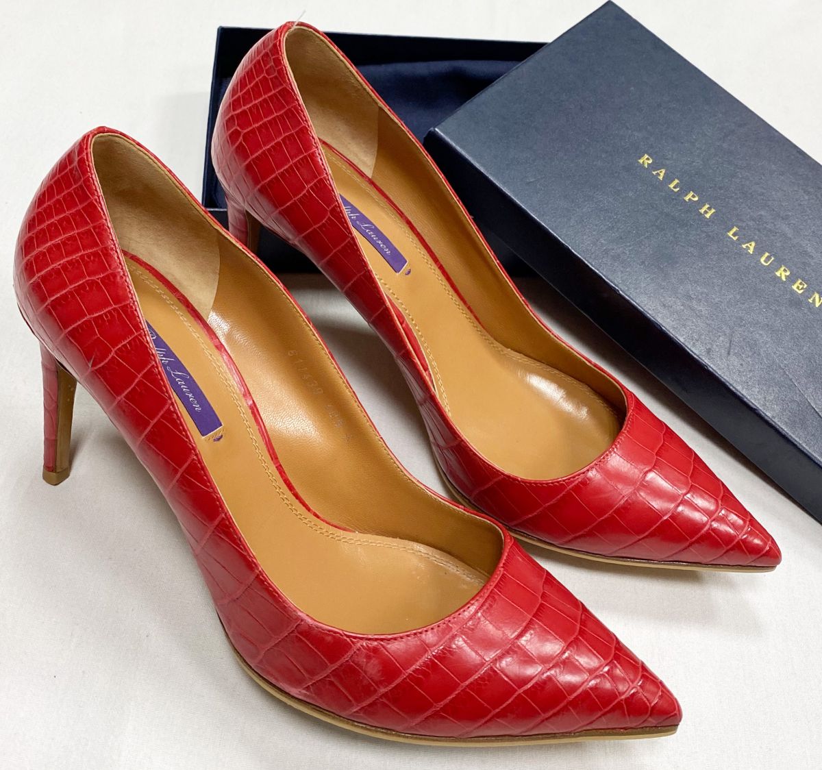 Туфли / крокодил / Ralph Lauren размер 40.5 цена 46 965 руб