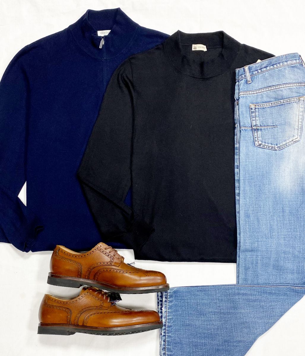 #mechtamen Джемпер Gran Sasso размер 56 цена 9 393 руб
Кофта Colombo размер M цена 10
959 руб
Джинсы Christian Dior размер 32 цена 10 959 руб
Ботинки размер 44 цена 15 655 руб