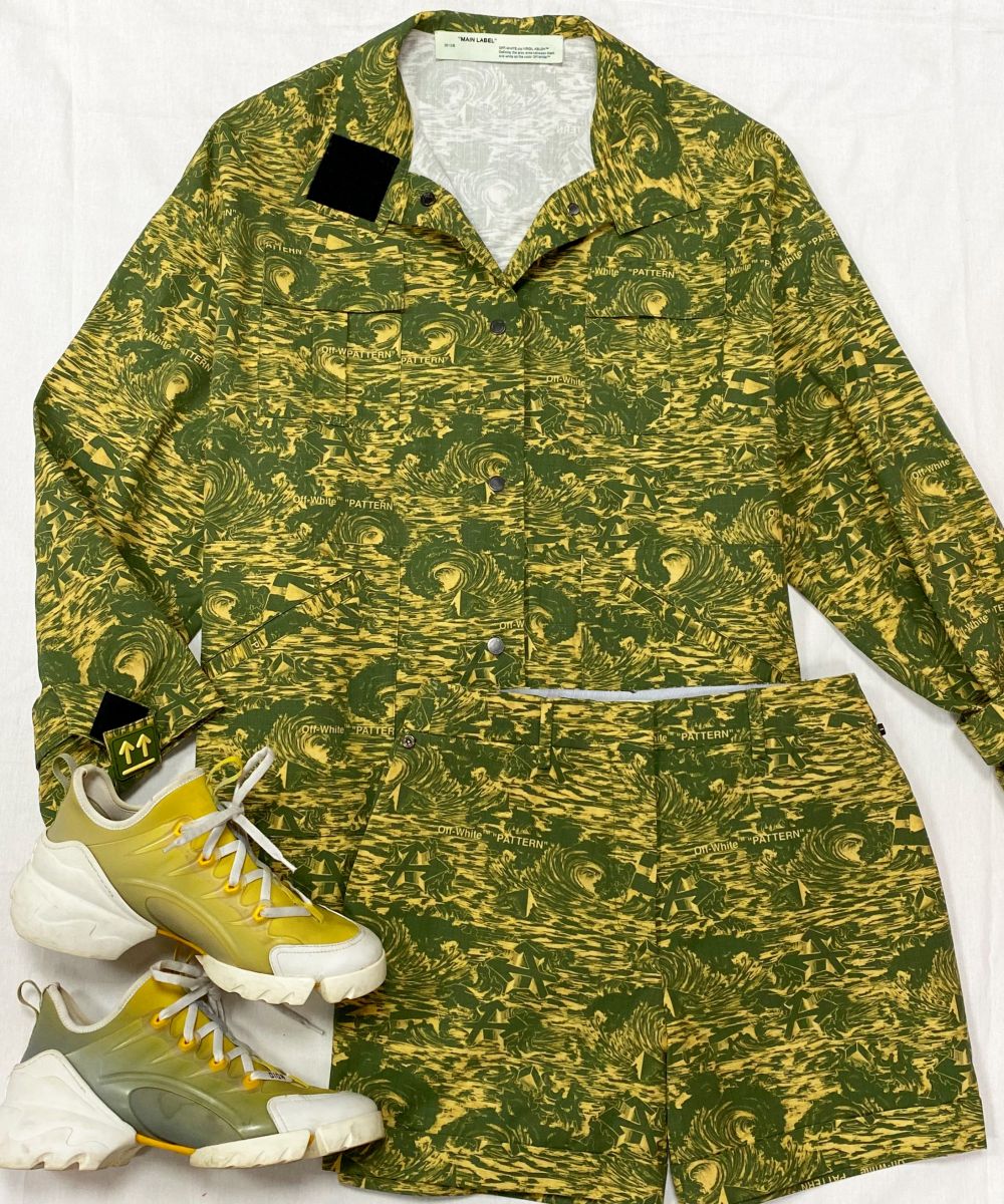 Костюм / куртка + шорты / Off White размер 40 цена 39 138 руб 
Кроссовки Christian Dior размер 39 цена 18 786 руб