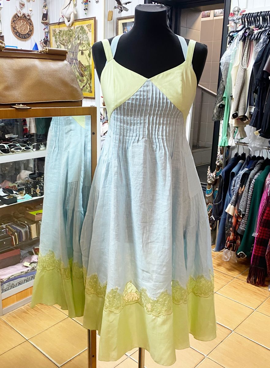 Сарафан/ лен/ вышивка/ Alena Akhmadullina размер 42 цена 10 959 руб