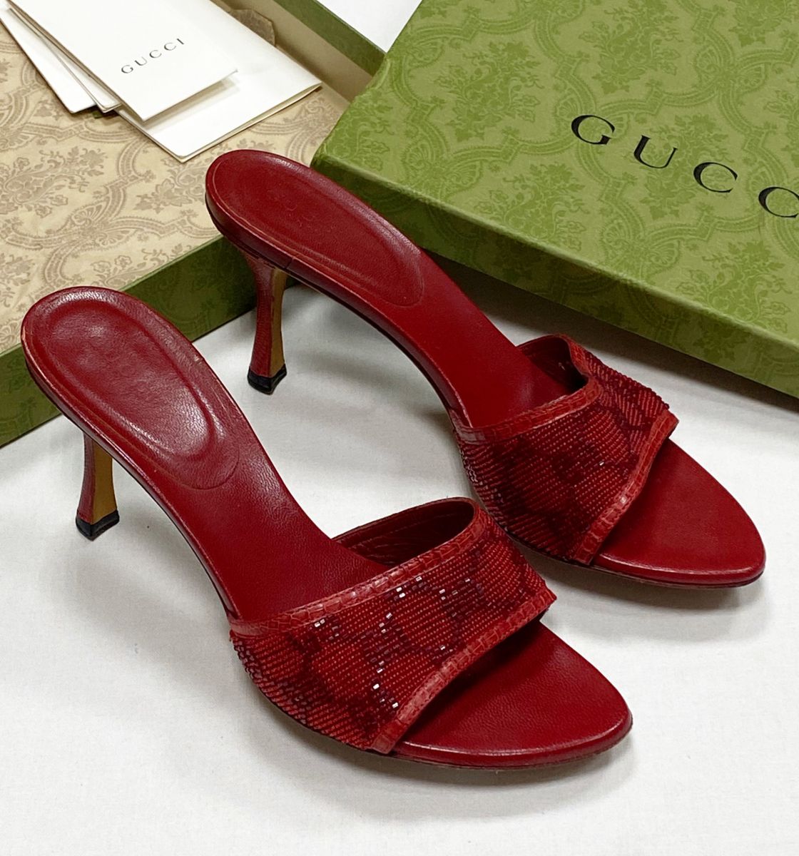 Сабо /бисер/ Gucci размер 36 цена 18 786 руб