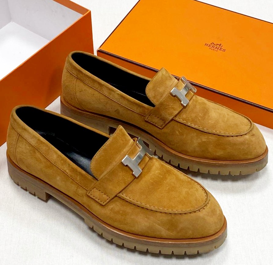 Лоферы /замша/ Hermes размер 38 цена 23 483 руб