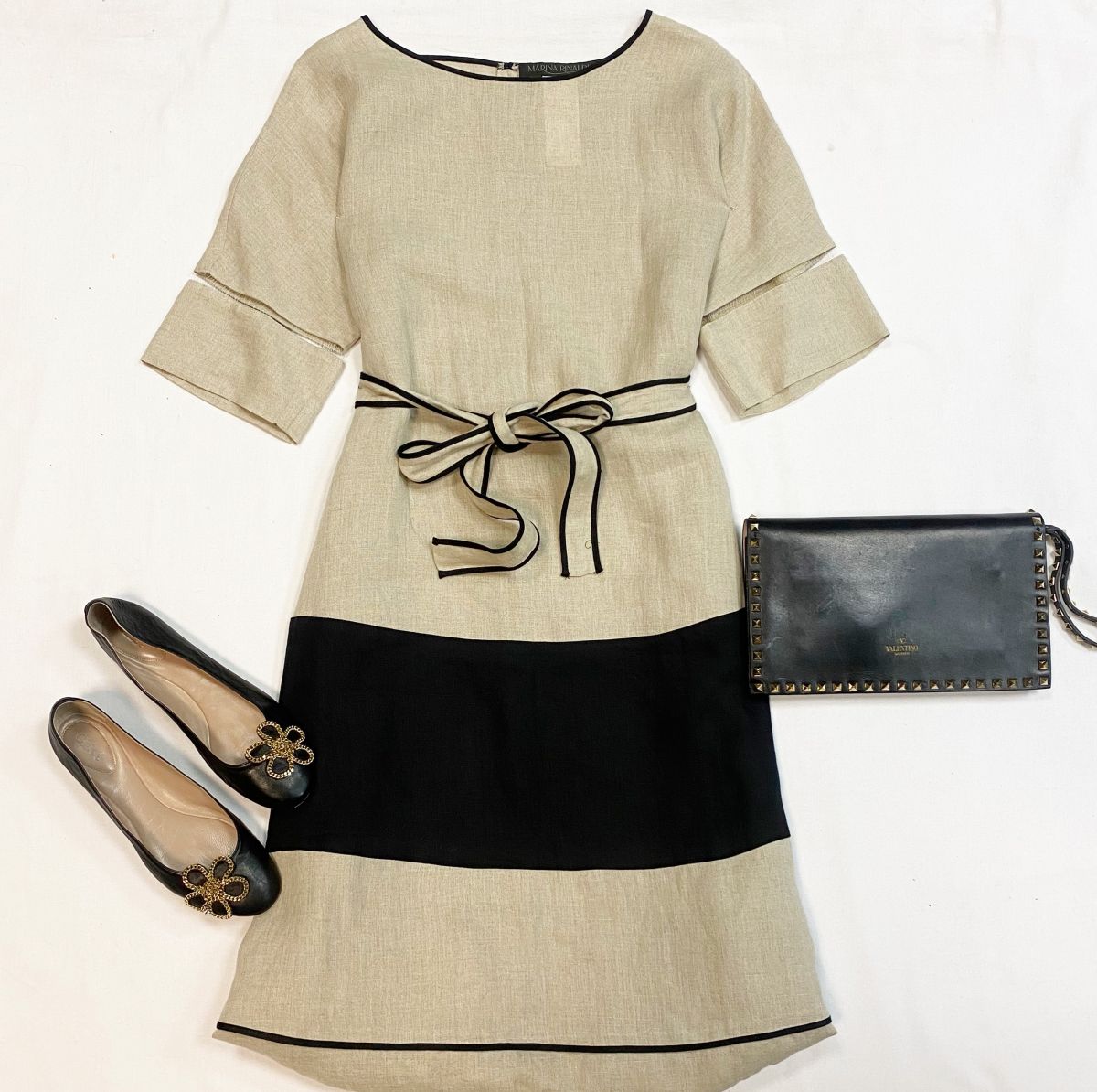 Платье/лен/ Marina Rinaldi размер 48 цена 7 693 руб
Балетки Chloe размер 40 цена 15 385 руб
Клатч Valentino 