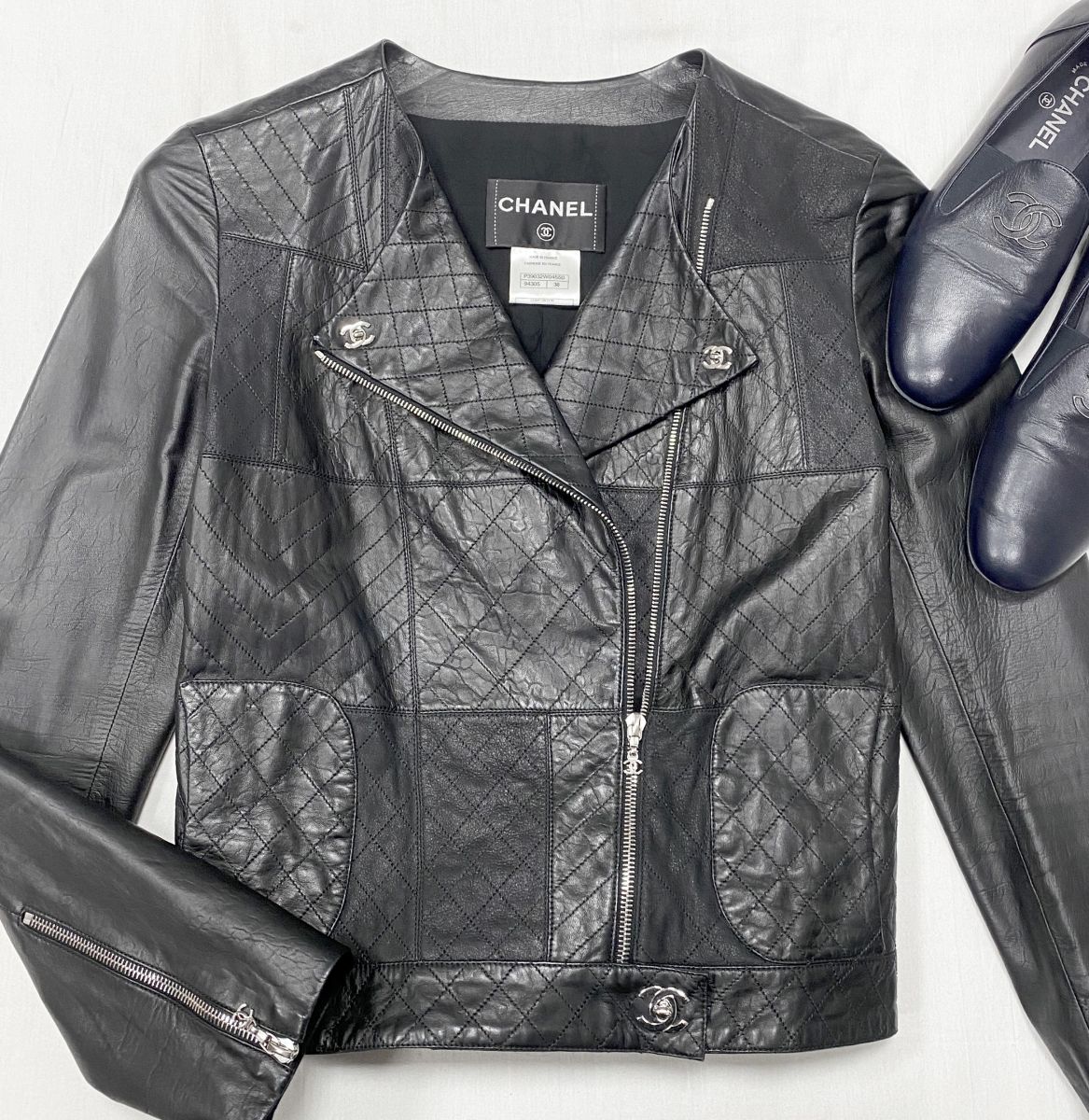 Куртка / кожа / Chanel размер 38 цена 156 550 руб