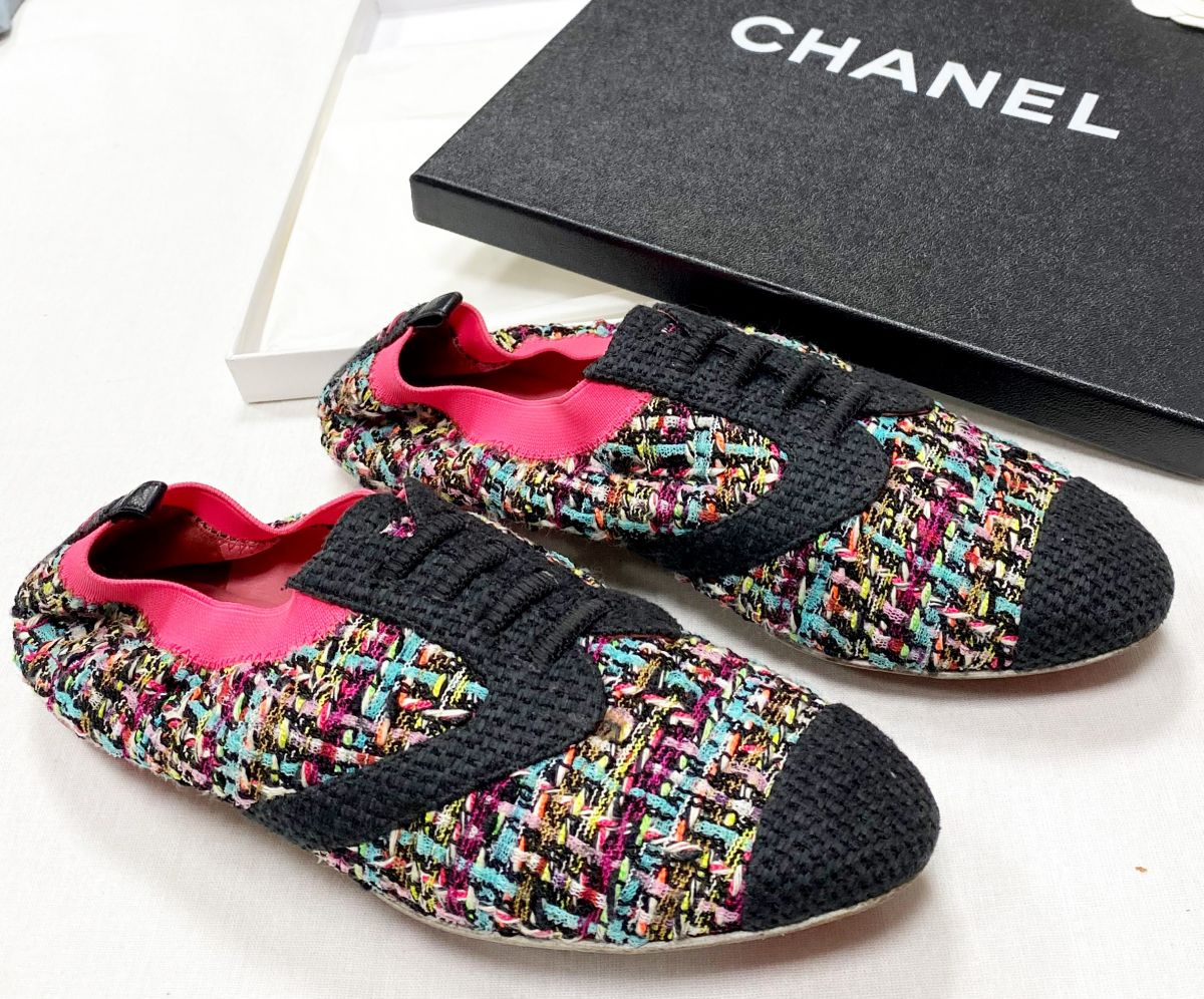 Кеды / твид / Chanel размер 38 цена 15 655 руб