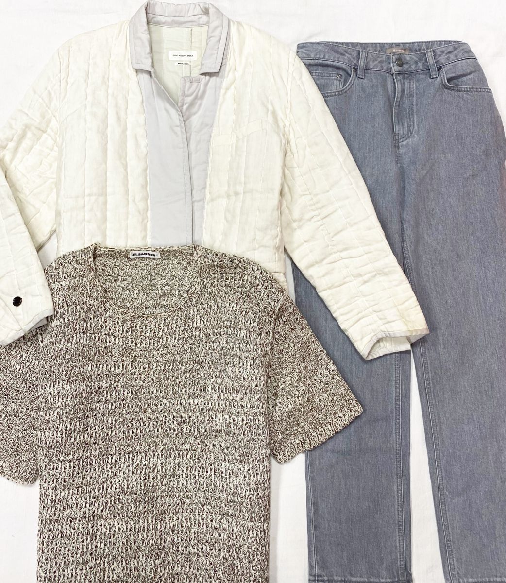 Куртка Isabel Marant размер 36 цена 18 786 рубКофта Jil Sander размер 38 цена 15 655 руб Джинсы 12Storeez размер 29 цена 3 131 руб