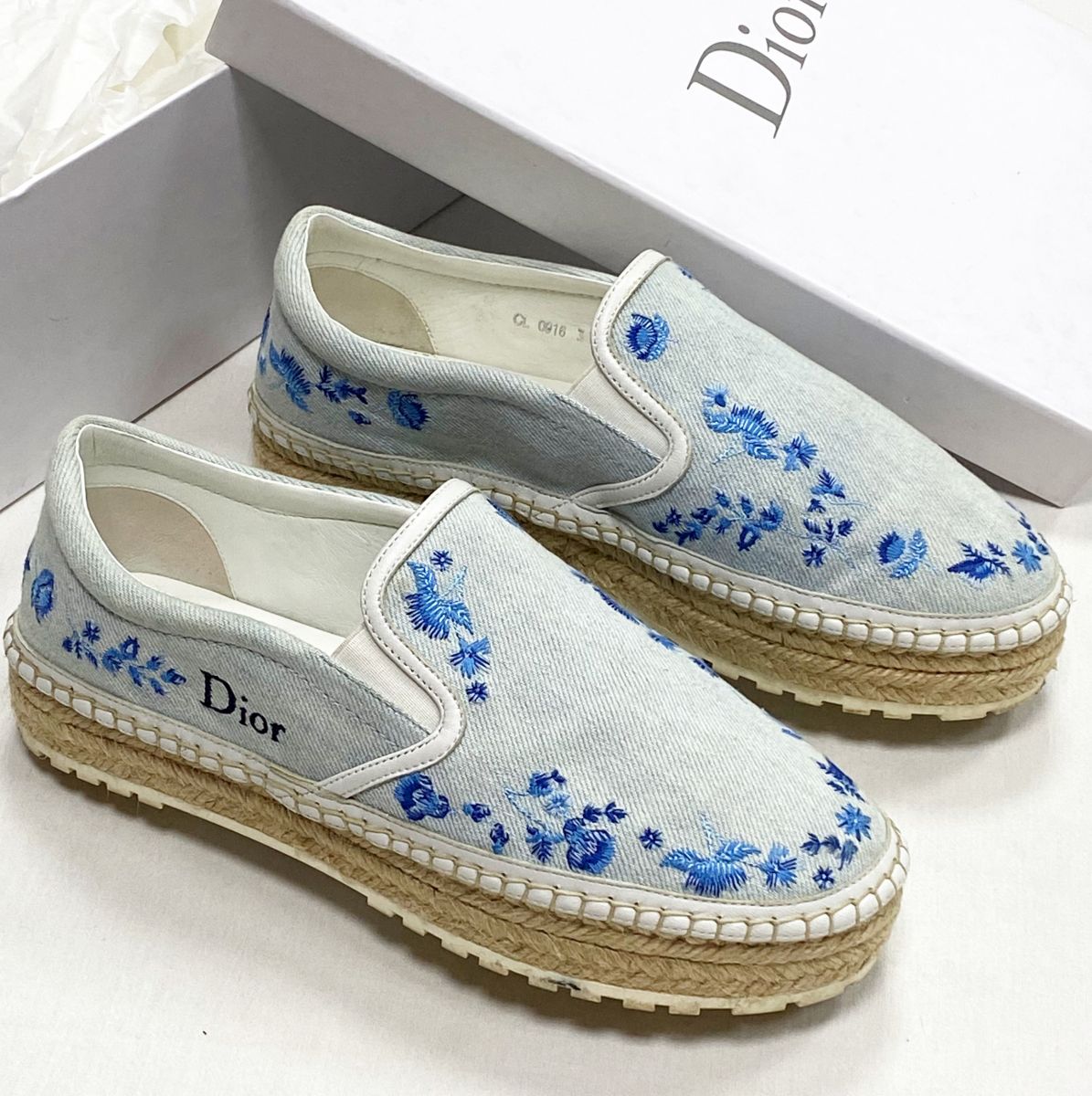 Эспадрильи Christian Dior размер 37.5 цена 15 655 руб
