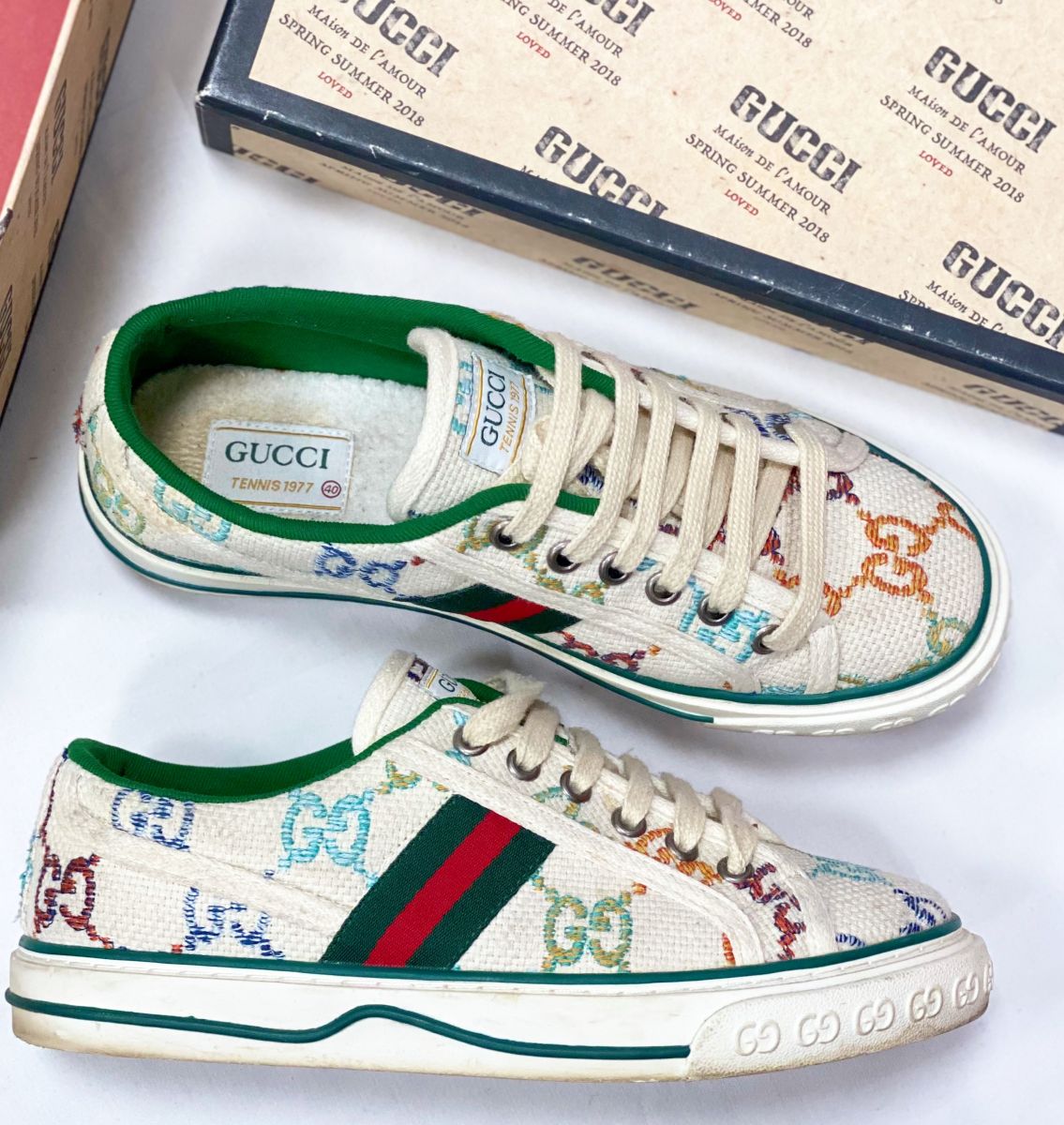 Кеды Gucci размер 40 цена 23 483 руб 