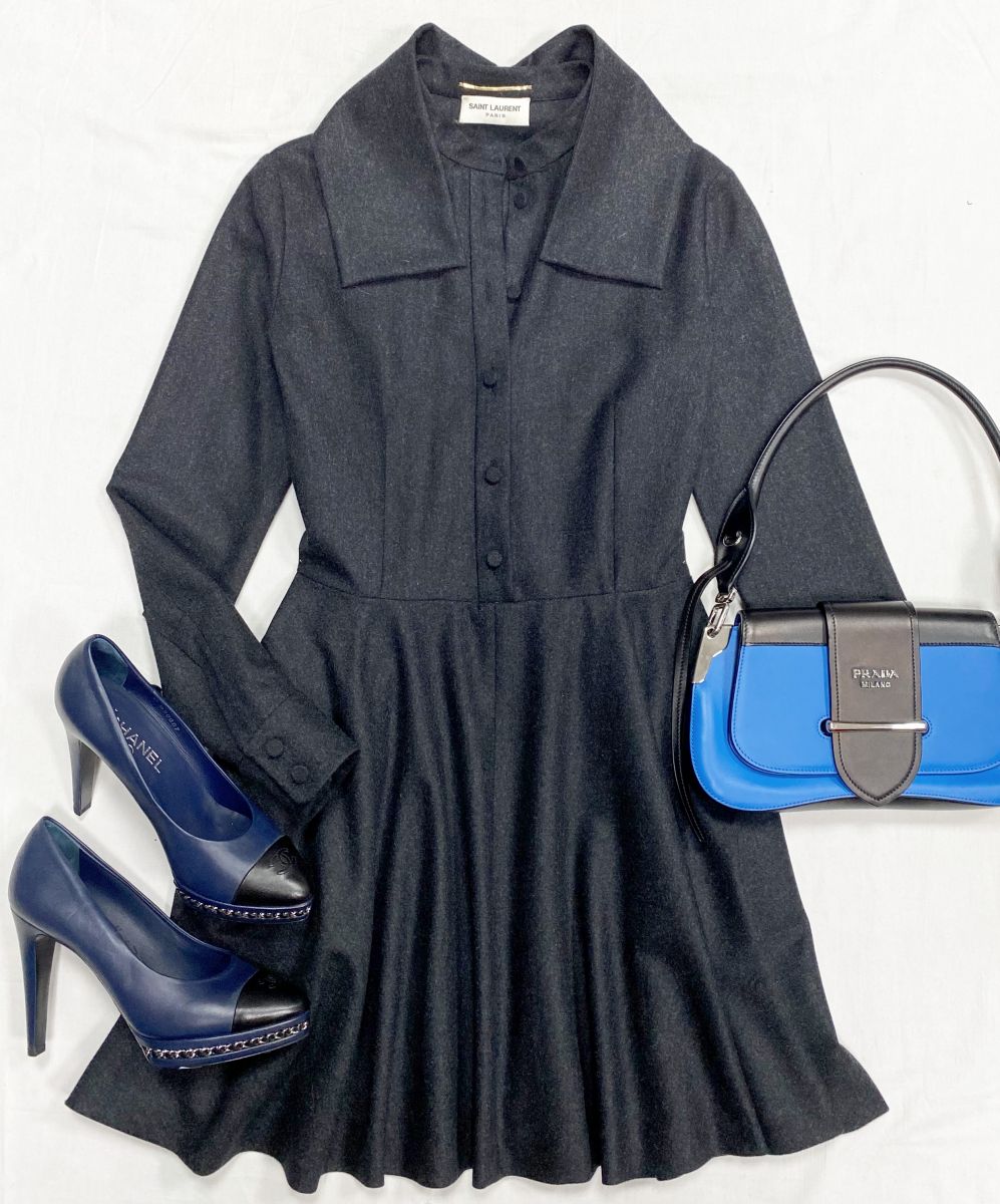 Платье Saint Laurent размер 38 цена 31 310 руб Туфли Chanel размер 38.5 цена 23 483 руб Сумка Prada