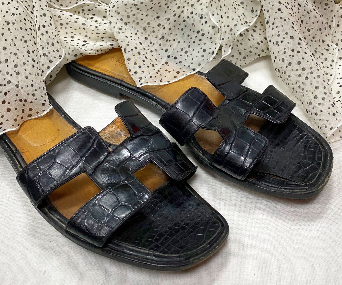 Сабо / крокодил / Hermès размер 40 цена 23 483 руб