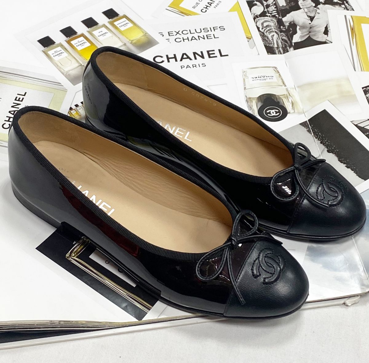 Балетки Chanel размер 37.5 цена 23 483 руб 
