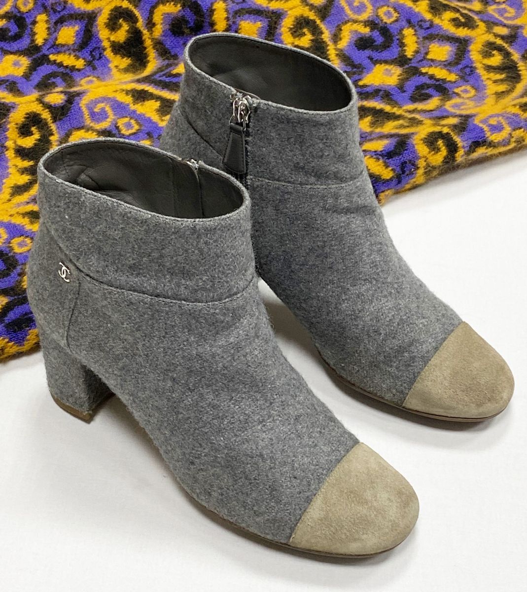 Ботильоны  Chanel размер 38.5 цена 23 483 руб 
