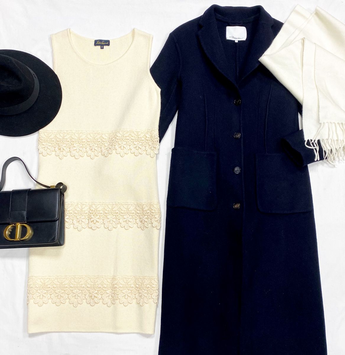 Пальто Phillip Lim размер 0 цена 15 385 руб
Платье Luisa Spagnoli размер M цена 6 154 руб
Сумка Christian Dior 