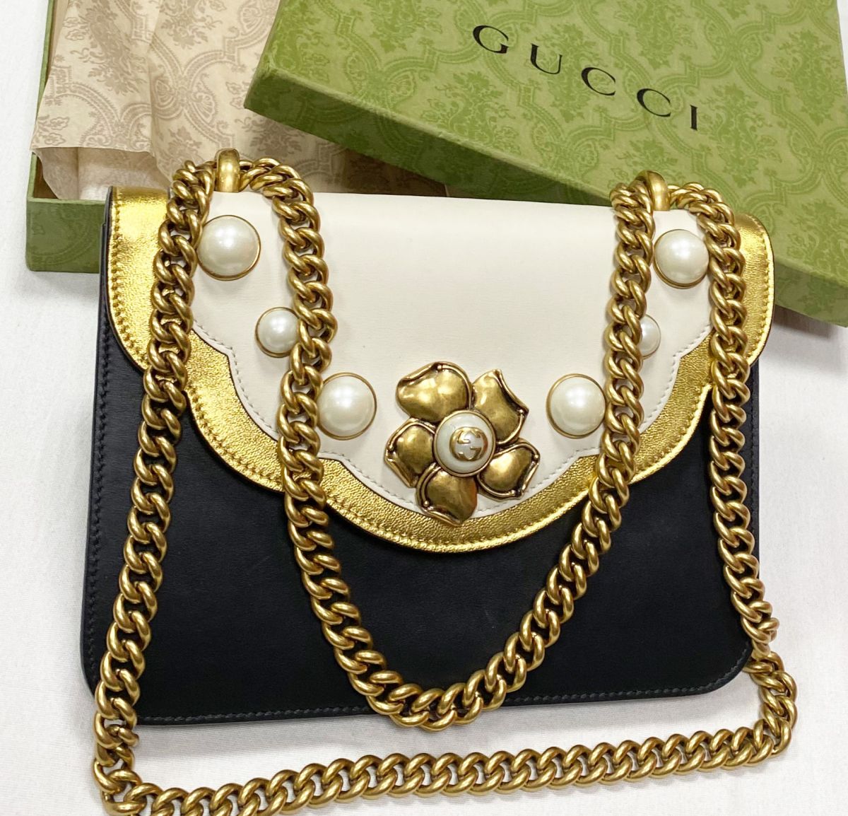 Сумка Gucci размер 23/18 цена 78 275 руб