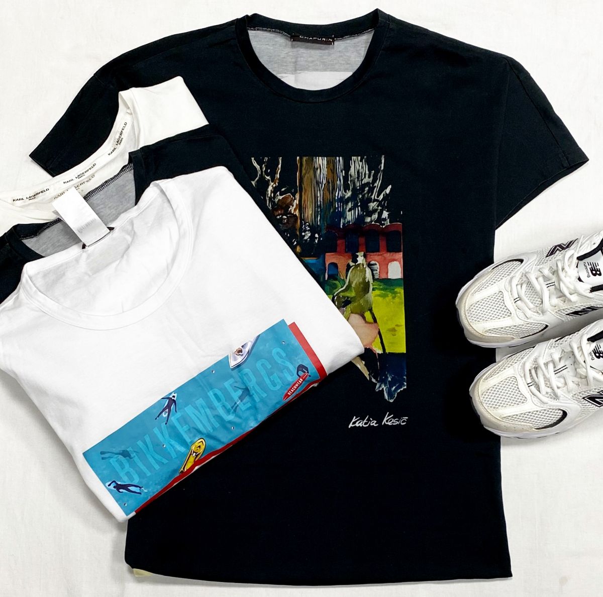 Футболки Chapurin/ Karl Lagerfeld/ Bikkembergs размер S/XS /XXL цена от 2 348 руб до 4 697 руб